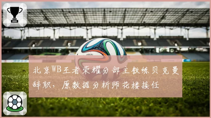 北京WB王者荣耀分部主教练贝克曼辞职，原数据分析师花楼接任